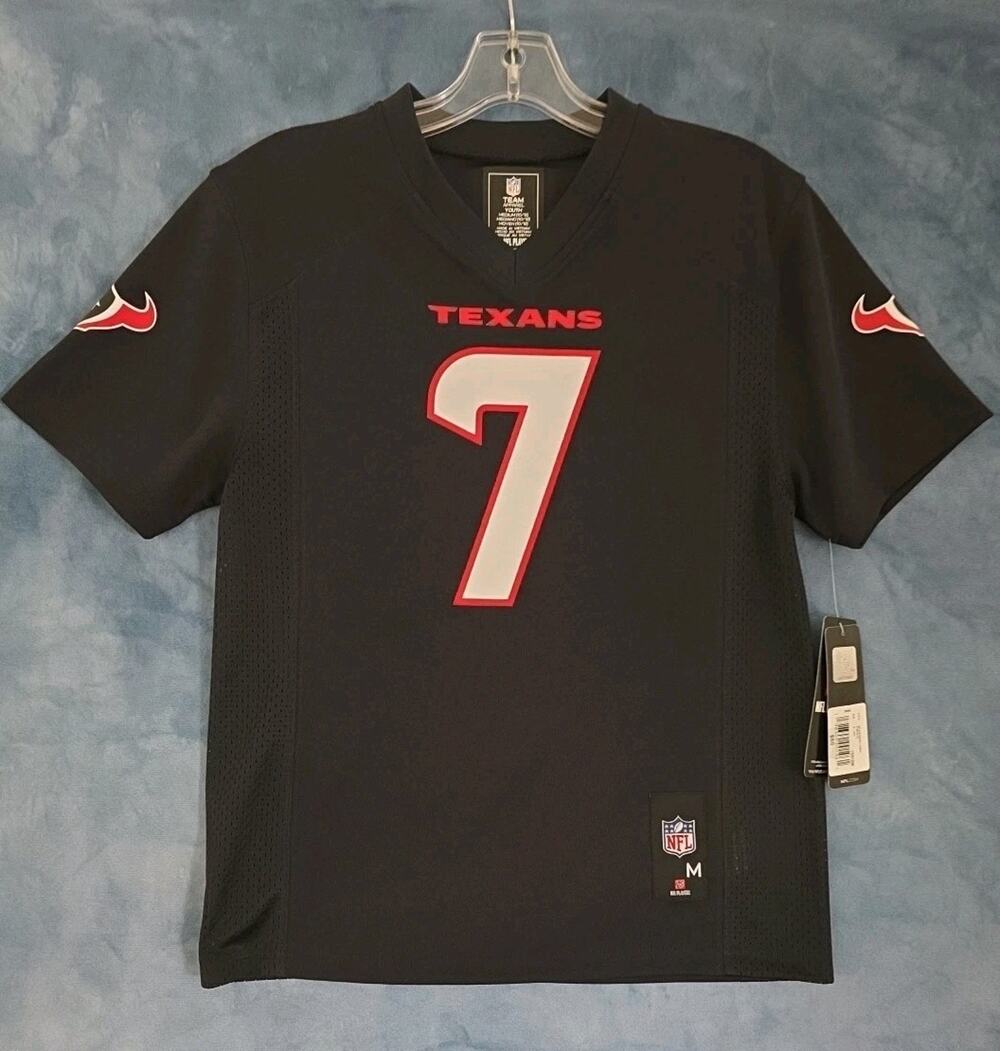 CJ Stroud Houston Texans #7 Jersey Youth Medium Black New! NWT NFL Football